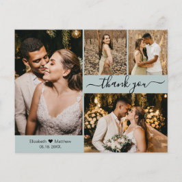 Budget Photo Collage Mint結婚's Thank You Script チラシ