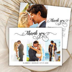 Budget Photo Collage Scriptの結婚サンキューカード