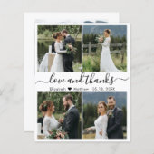 Budget Photo Collage Script'結婚s Thank You (正面/裏面)