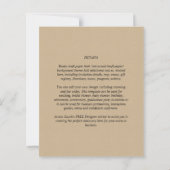 BUDGET PHOTO DATES救の招待状 – 混色 (裏面)