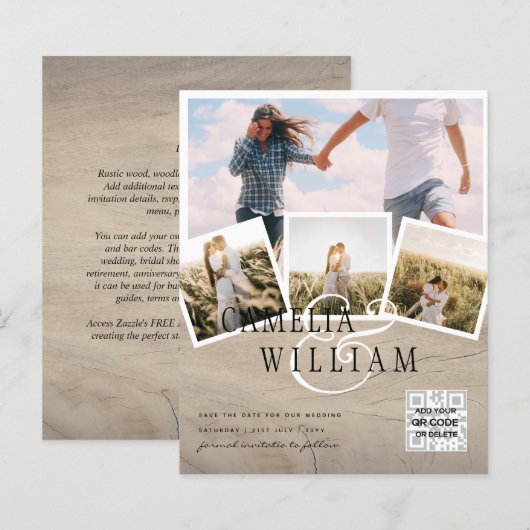 BUDGET PHOTO DATES救の招待状 – 混色 (正面/裏面)