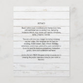 BUDGET PHOTO DATES救の招待状 – 混色 チラシ (裏面)