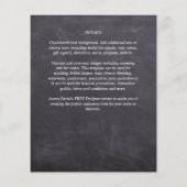 BUDGET PHOTO DATES救の招待状 – 混色 チラシ (裏面)