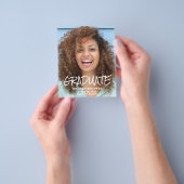 Budget Photo Graduation Announcement Flyer チラシ (手)