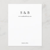 Budget Photo Handタイポグラフィ日付Wフライヤーの保存 チラシ (裏面)