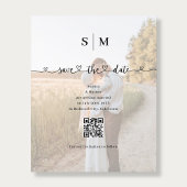 Budget Photo Heart Script Wedding Save the Date チラシ