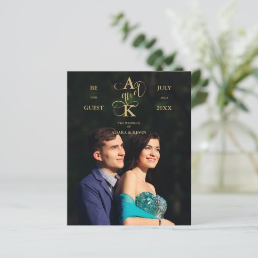 Budget Photo Luxury Faux Golden Fancy Calligraphy (スタンド正面)