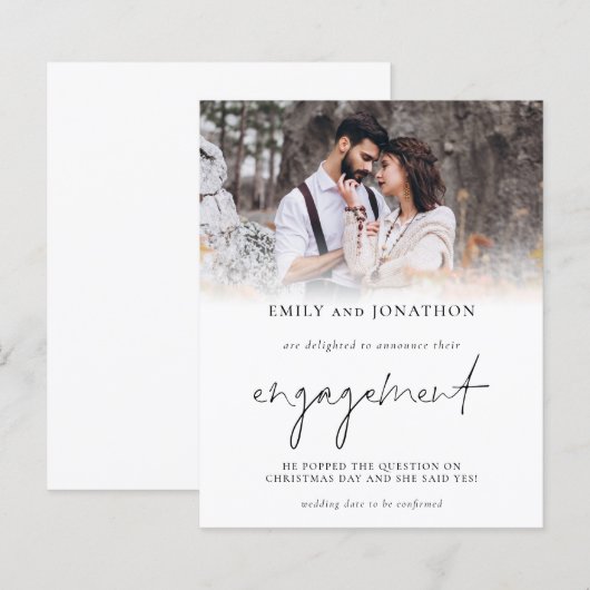 Budget Photo Overlay婚約発表 (正面/裏面)