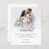 Budget Photo Overlay QRコード結婚s Thank You (正面/裏面)