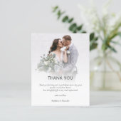 Budget Photo Overlay QRコード結婚s Thank You (スタンド正面)
