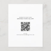 Budget Photo Overlay QRコード結婚s Thank You (裏面)