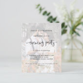 Budget Photo QRの結婚夕べパーティの招待状 (スタンド正面)