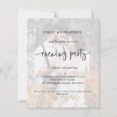 Budget Photo QRの結婚夕べパーティの招待状 (正面)