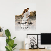 Budget Photo Rehearsal Dinner The Night Before ポスター (ホームオフィス)