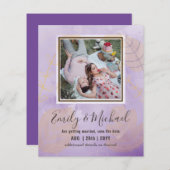 Budget Photo Save The Date抽象芸術結婚 (正面/裏面)