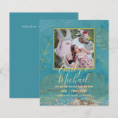 Budget Photo Save The Date抽象芸術結婚 (正面/裏面)