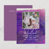 Budget Photo Save The Date抽象芸術結婚 (正面/裏面)