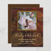 Budget Photo Save The Date抽象芸術結婚 (正面/裏面)