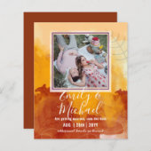 Budget Photo Save The Date抽象芸術結婚 (正面/裏面)