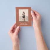 BUDGET PHOTO Save the Date Terracotta 結婚's チラシ (手)