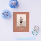 BUDGET PHOTO Save the Date Terracotta 結婚's チラシ (シングル)