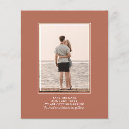 BUDGET PHOTO Save the Date Terracotta 結婚's チラシ