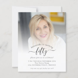 Budget Photo Script 50th Birthday Partyへの招待