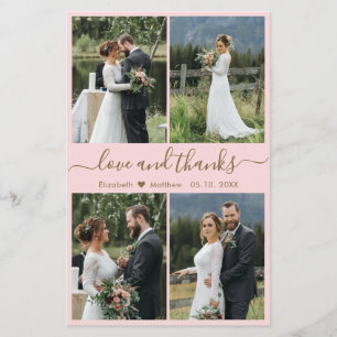 Budget Photo Script Pink金ゴールド結婚s Thank You