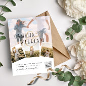 Budget Photo Wedding Invitation Classic White  チラシ