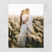 Budget Photo Wedding Invitation Classic White  チラシ (裏面)