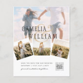 Budget Photo Wedding Invitation Classic White  チラシ (正面)