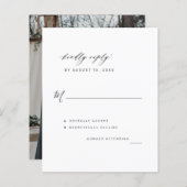 Budget photo wedding RSVPカード (正面/裏面)