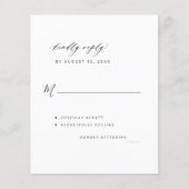 Budget photo wedding RSVPカード (正面)