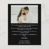 Budget Photocollage We Eloped 結婚's Announcement (裏面)