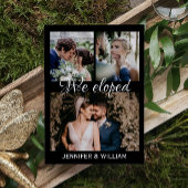 Budget Photocollage We Eloped 結婚's Announcement