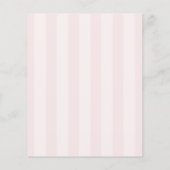 Budget pink bow its a girl baby shower invitation チラシ (裏面)