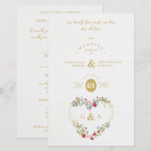 Budget Pink & Red Shades Heart Romantic Botanical (正面/裏面)