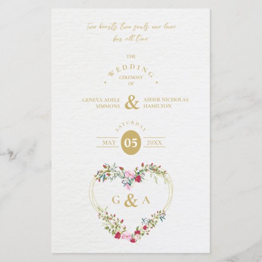 Budget Pink & Red Shades Heart Romantic Botanical (正面)