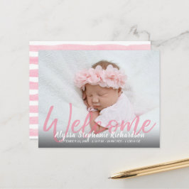 Budget Pink Welcome 1フォトベビー発表