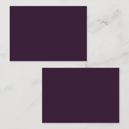 BUDGET PLUM PURPLE モノクロテンプレート 名刺 (正面/裏面)