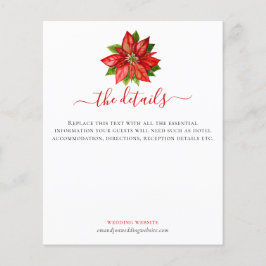 Budget Poinsettiaクリスマススクリプト結婚の詳細