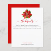 Budget Poinsettiaクリスマススクリプト結婚の詳細 (正面/裏面)