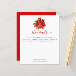 Budget Poinsettiaクリスマススクリプト結婚の詳細