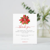 Budget Poinsettia写真ブライダルシャワーありがとう (スタンド正面)