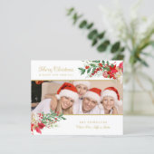 Budget Poinsettias Photo Classic Merry Christmas (スタンド正面)