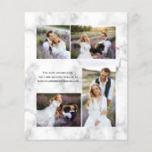 Budget Purple Agate Marble 4-Photo Wedding (裏面)