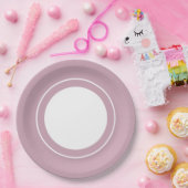 Budget Purple Florals Bridgerton Bridal Shower ペーパープレート (パーティー)