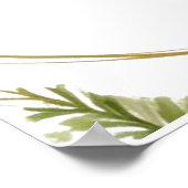 Budget Purple Florals Bridgerton Bridal Shower ポスター (角)