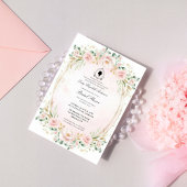 Budget Purple Florals Bridgerton Bridal Shower 招待状