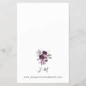 Budget Purple & Lavender Floral Ring Wedding MED チラシ (裏面)